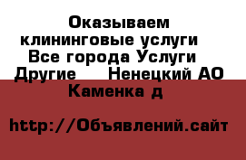 Оказываем клининговые услуги! - Все города Услуги » Другие   . Ненецкий АО,Каменка д.